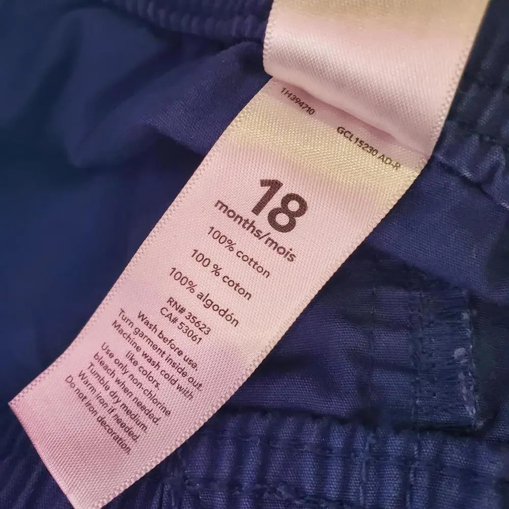 Carter's Baby Toddler Boy 18m Blue Cotton Casual Summer Outfit - Picture 6 of 9